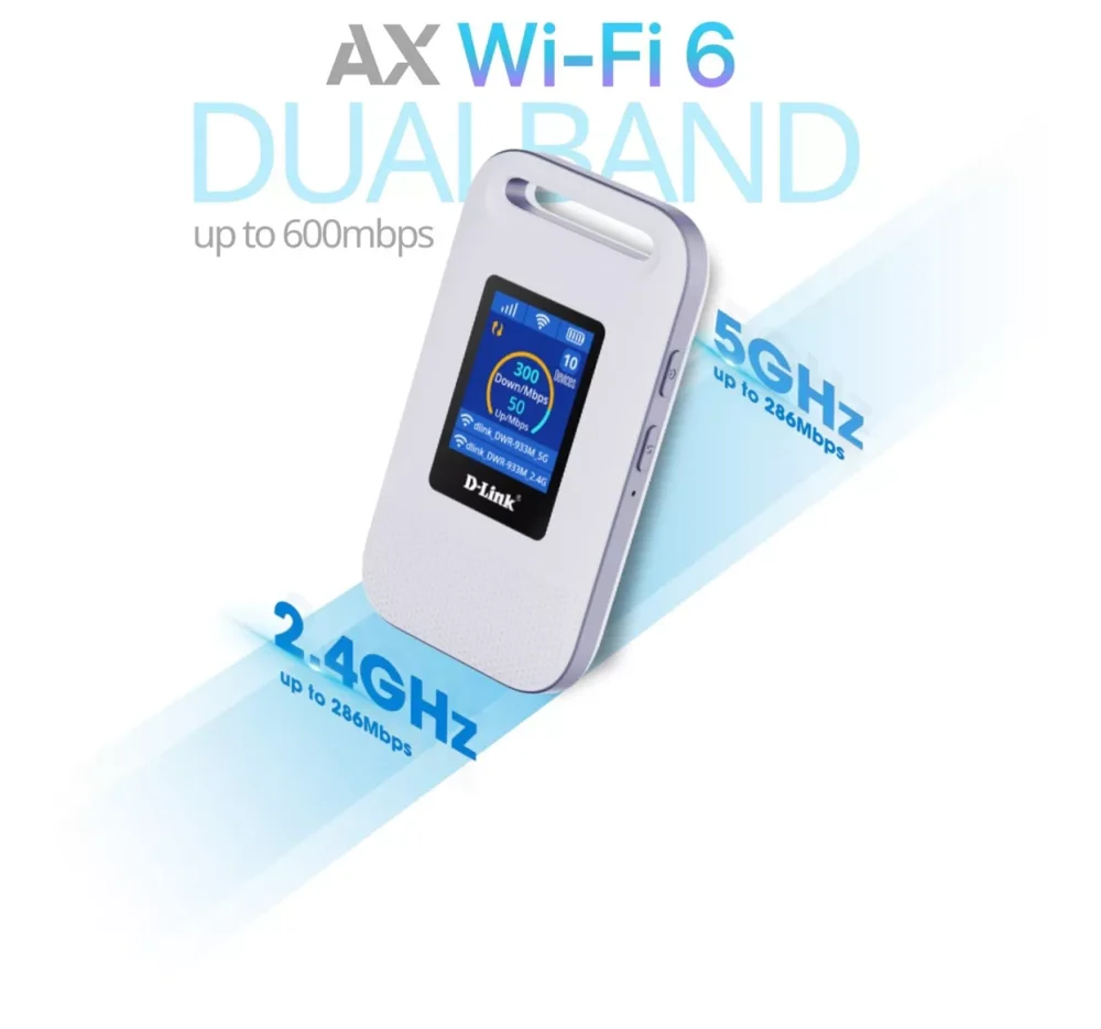 مودم روتر 4G LTE بی‌سیم و قابل حمل AX600 دی لينک مدل DWR-933M NEW - Image 4